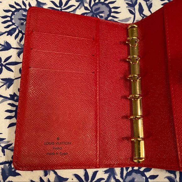 Louis Vuitton agenda cover in red epi leather - Picture 5 of 12